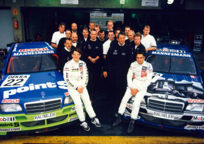AMG Mercedes-Benz, International Touring Car Championship 1996, Rennen in São Paulo, Fahrer Ellen Lohr und Alexander Grau (© privat)